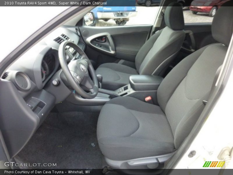 Super White / Dark Charcoal 2010 Toyota RAV4 Sport 4WD