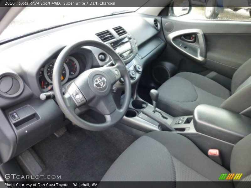 Super White / Dark Charcoal 2010 Toyota RAV4 Sport 4WD
