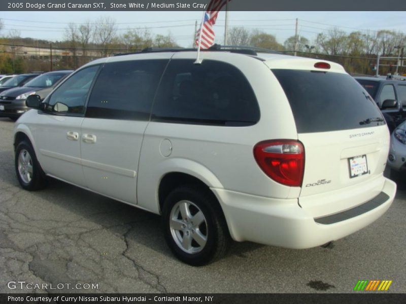 Stone White / Medium Slate Gray 2005 Dodge Grand Caravan SXT