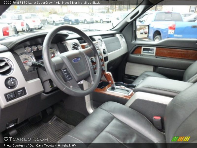 Ingot Silver Metallic / Black 2010 Ford F150 Lariat SuperCrew 4x4