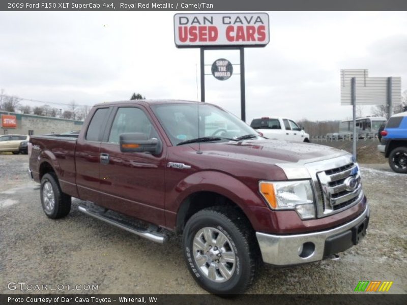 Royal Red Metallic / Camel/Tan 2009 Ford F150 XLT SuperCab 4x4