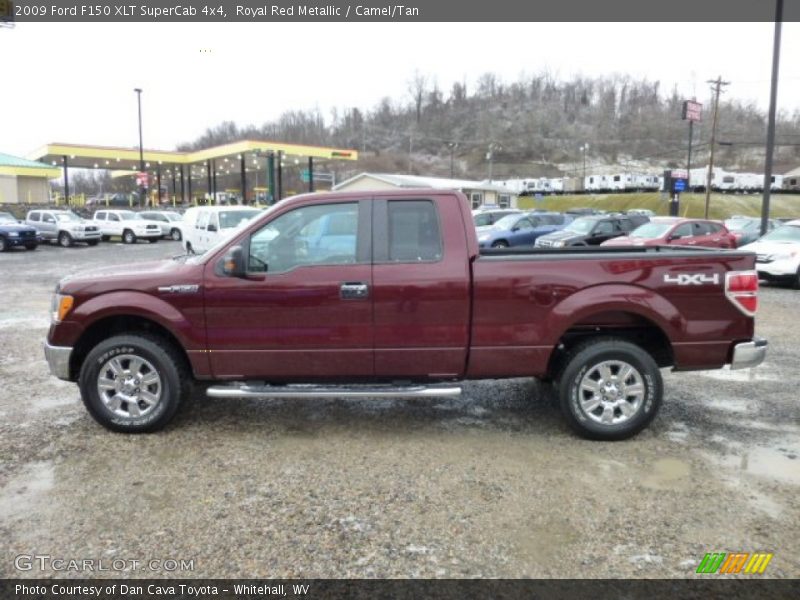 Royal Red Metallic / Camel/Tan 2009 Ford F150 XLT SuperCab 4x4
