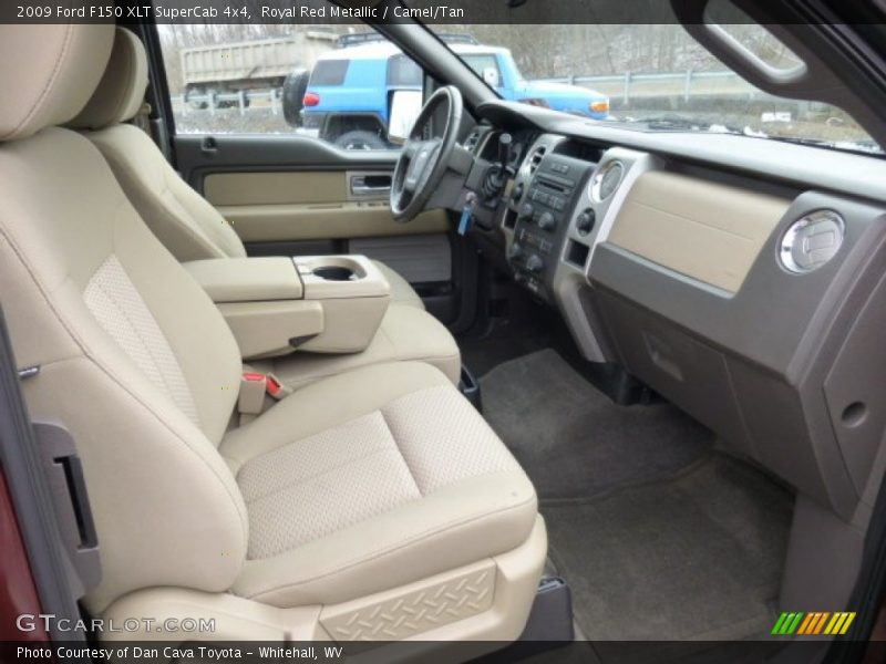 Royal Red Metallic / Camel/Tan 2009 Ford F150 XLT SuperCab 4x4