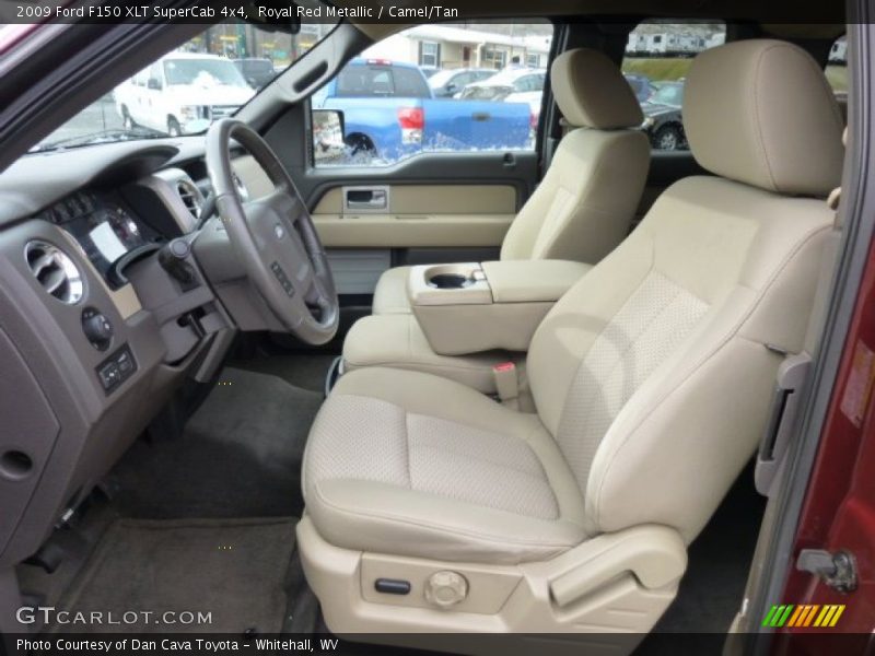 Royal Red Metallic / Camel/Tan 2009 Ford F150 XLT SuperCab 4x4