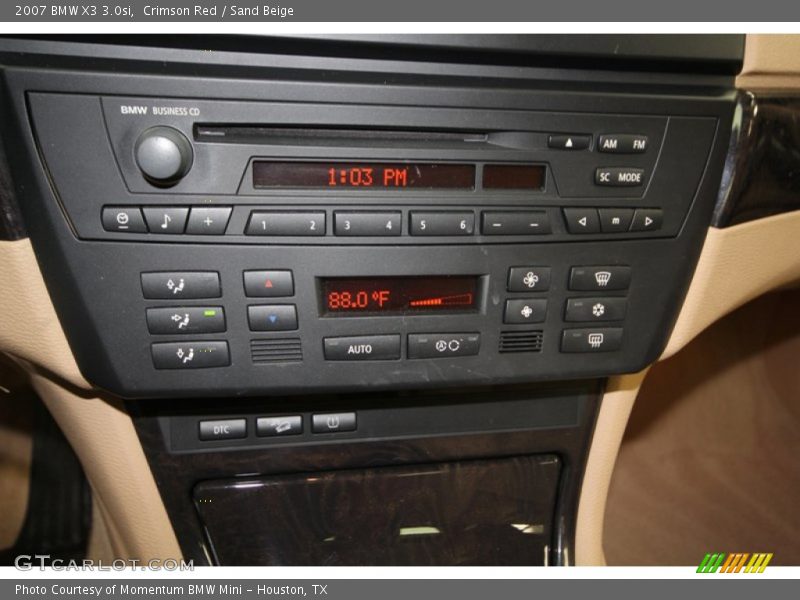 Controls of 2007 X3 3.0si