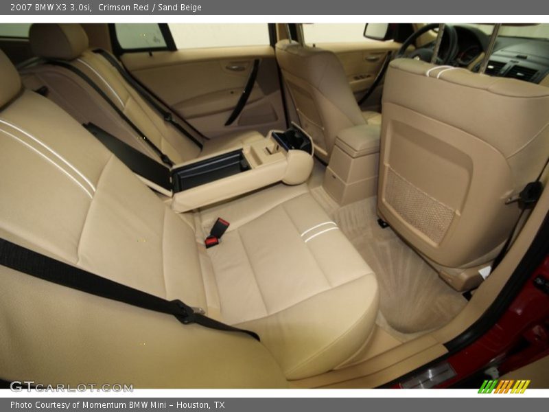 Crimson Red / Sand Beige 2007 BMW X3 3.0si