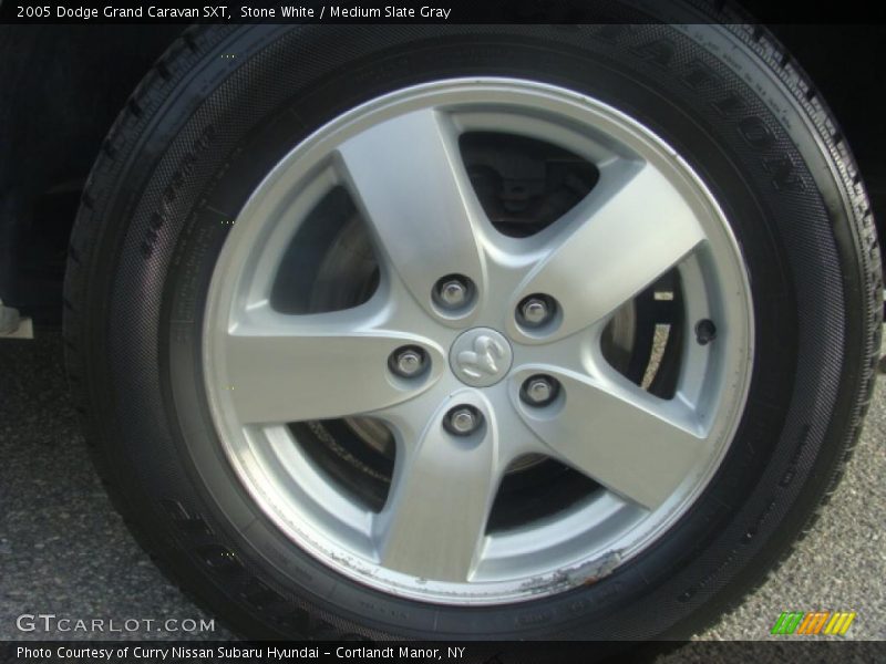 Stone White / Medium Slate Gray 2005 Dodge Grand Caravan SXT