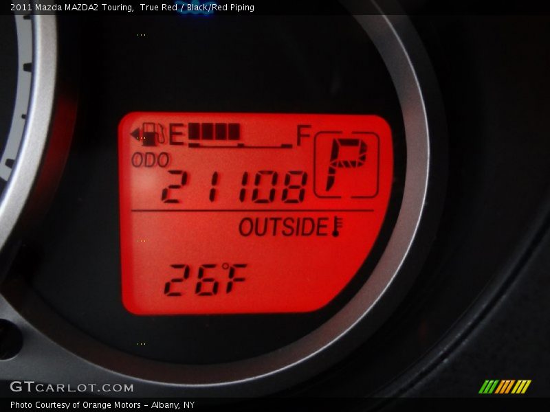 True Red / Black/Red Piping 2011 Mazda MAZDA2 Touring