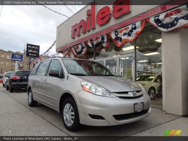 Silver Shadow Pearl / Stone Gray 2006 Toyota Sienna CE