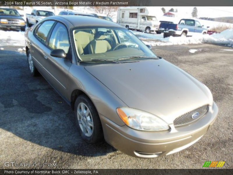 Arizona Beige Metallic / Medium Parchment 2004 Ford Taurus SE Sedan