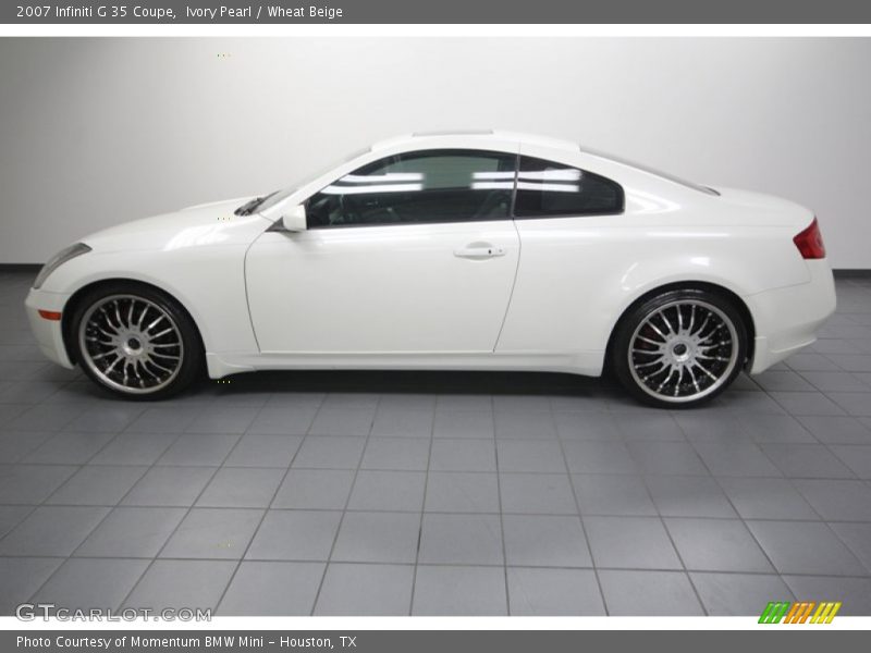 Ivory Pearl / Wheat Beige 2007 Infiniti G 35 Coupe