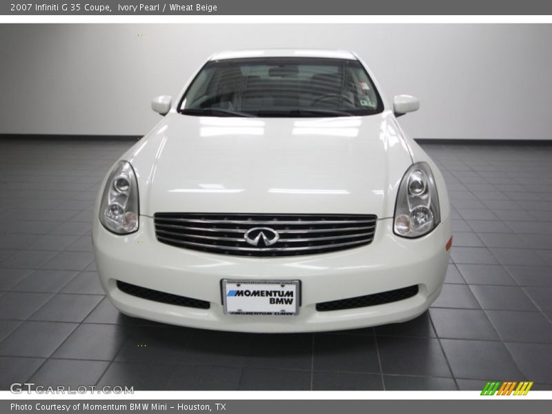 Ivory Pearl / Wheat Beige 2007 Infiniti G 35 Coupe