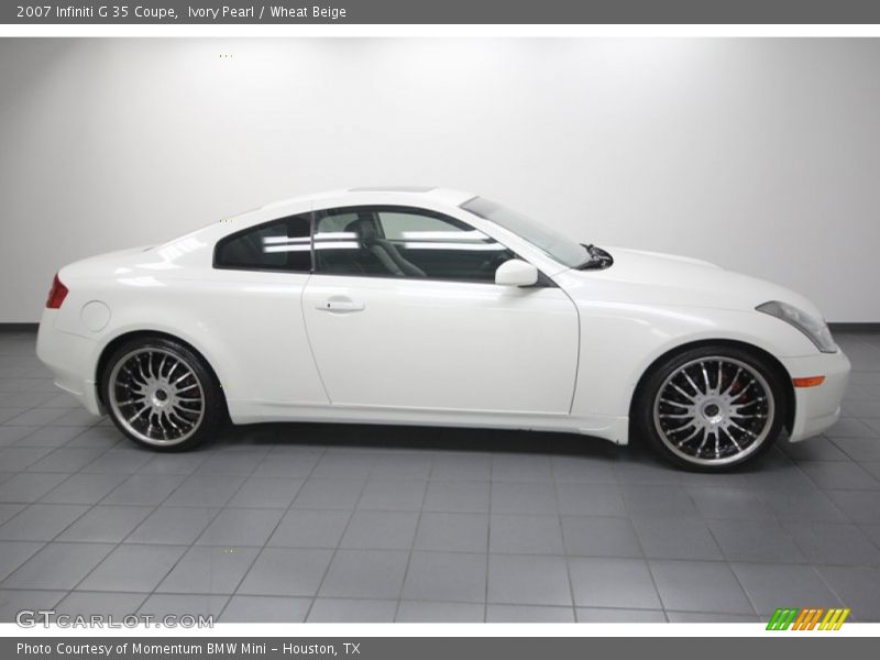 Ivory Pearl / Wheat Beige 2007 Infiniti G 35 Coupe