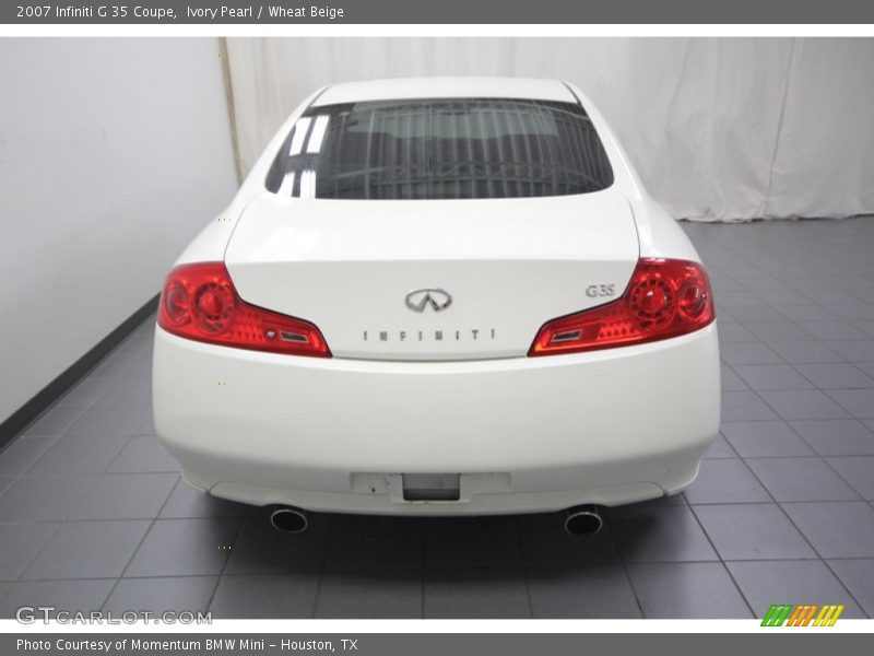 Ivory Pearl / Wheat Beige 2007 Infiniti G 35 Coupe