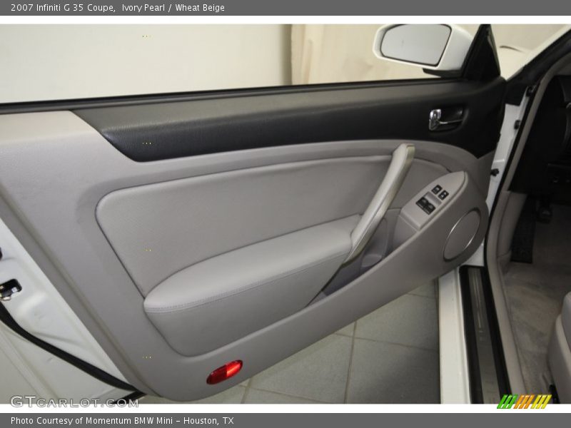 Ivory Pearl / Wheat Beige 2007 Infiniti G 35 Coupe