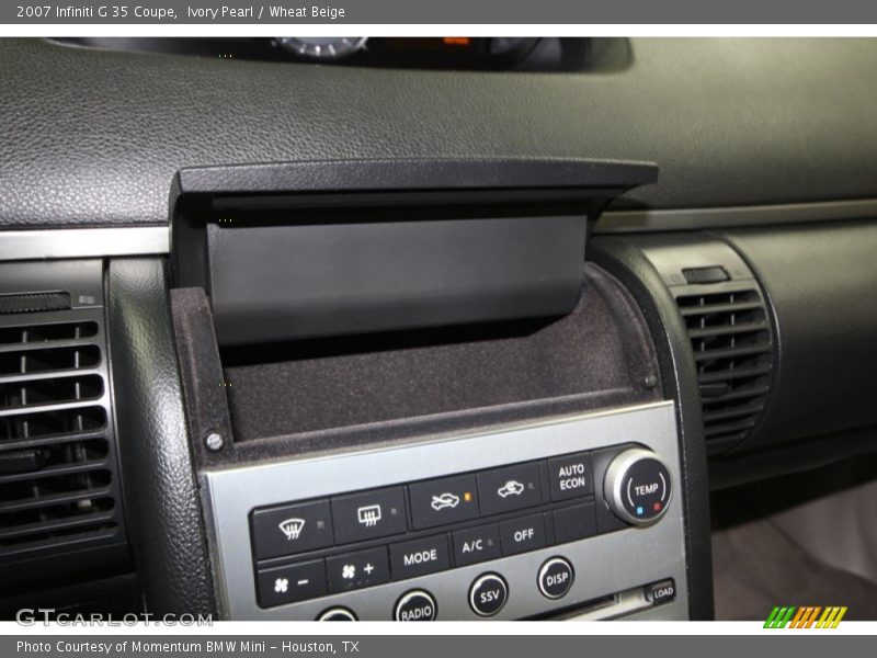 Ivory Pearl / Wheat Beige 2007 Infiniti G 35 Coupe
