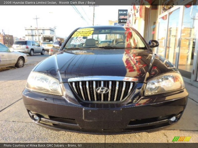 Moonlit Dark Blue / Beige 2006 Hyundai Elantra Limited Sedan