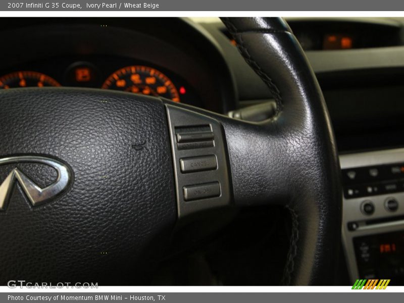 Ivory Pearl / Wheat Beige 2007 Infiniti G 35 Coupe