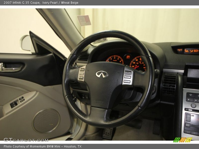 Ivory Pearl / Wheat Beige 2007 Infiniti G 35 Coupe