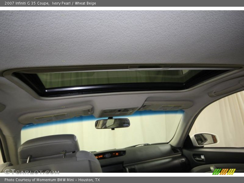 Ivory Pearl / Wheat Beige 2007 Infiniti G 35 Coupe