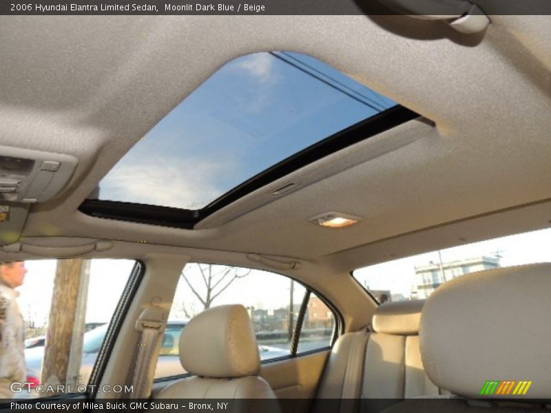 Moonlit Dark Blue / Beige 2006 Hyundai Elantra Limited Sedan