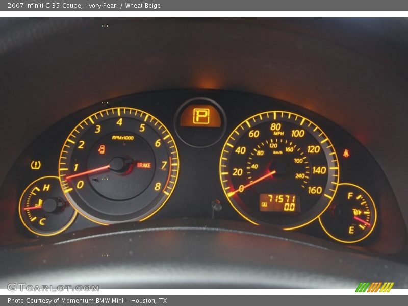 Ivory Pearl / Wheat Beige 2007 Infiniti G 35 Coupe