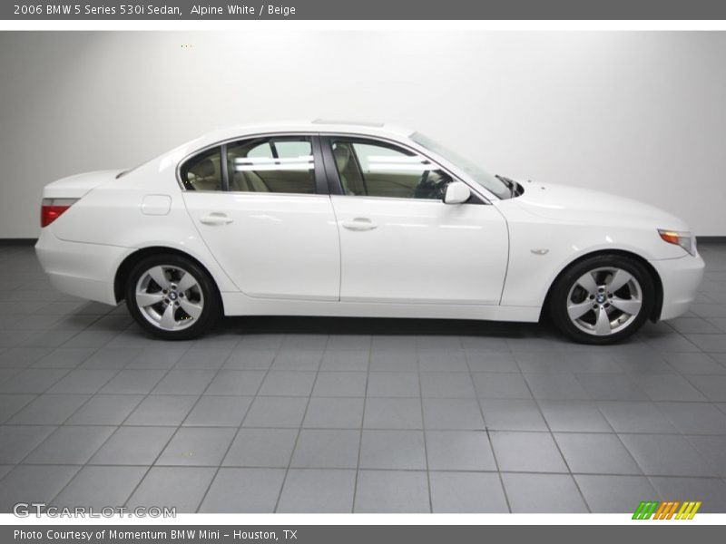 Alpine White / Beige 2006 BMW 5 Series 530i Sedan