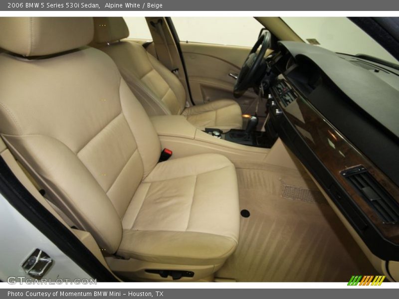 Alpine White / Beige 2006 BMW 5 Series 530i Sedan