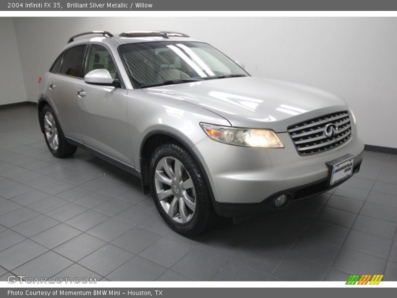 Brilliant Silver Metallic / Willow 2004 Infiniti FX 35