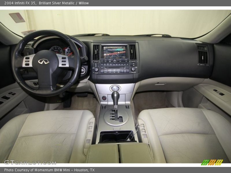 Brilliant Silver Metallic / Willow 2004 Infiniti FX 35
