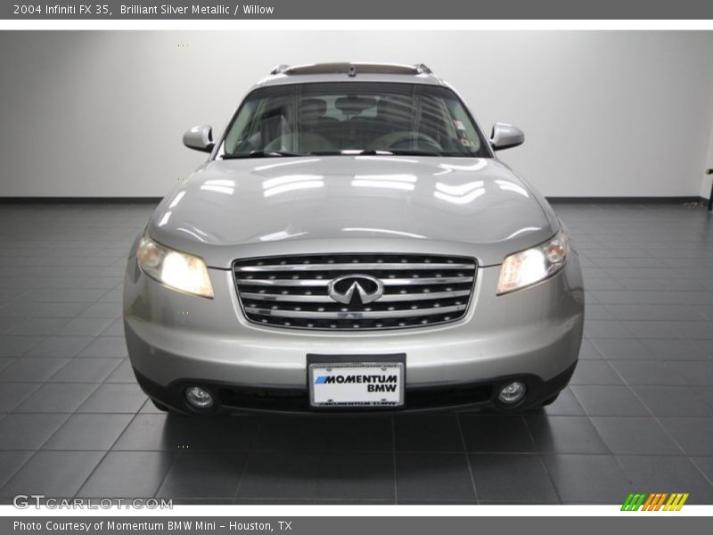 Brilliant Silver Metallic / Willow 2004 Infiniti FX 35