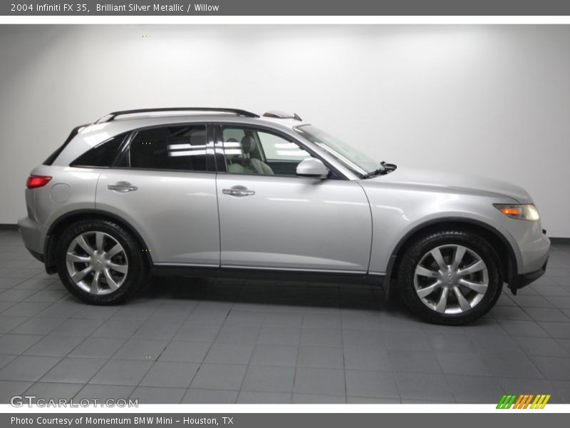 Brilliant Silver Metallic / Willow 2004 Infiniti FX 35