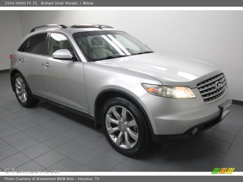 Brilliant Silver Metallic / Willow 2004 Infiniti FX 35