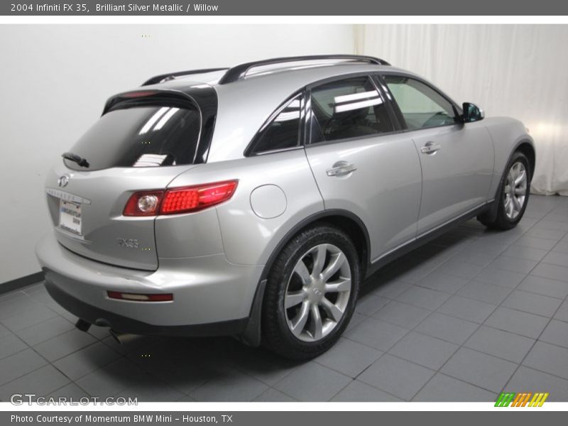 Brilliant Silver Metallic / Willow 2004 Infiniti FX 35