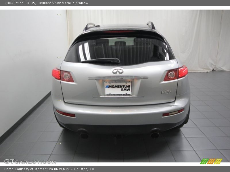 Brilliant Silver Metallic / Willow 2004 Infiniti FX 35