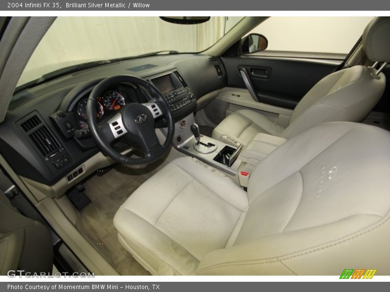 Brilliant Silver Metallic / Willow 2004 Infiniti FX 35