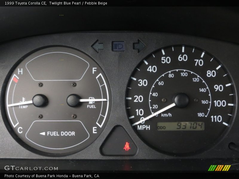 Twilight Blue Pearl / Pebble Beige 1999 Toyota Corolla CE