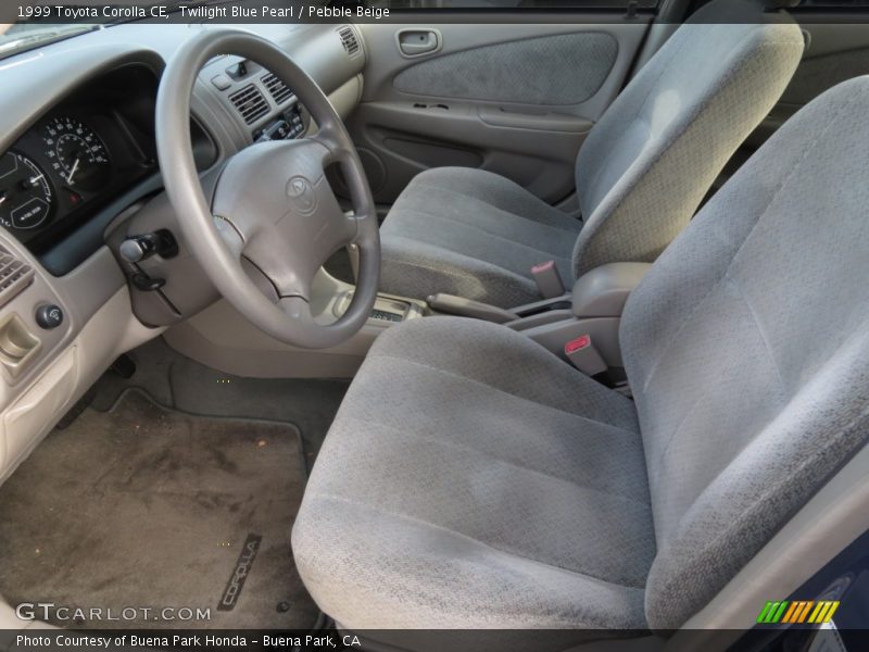 Twilight Blue Pearl / Pebble Beige 1999 Toyota Corolla CE