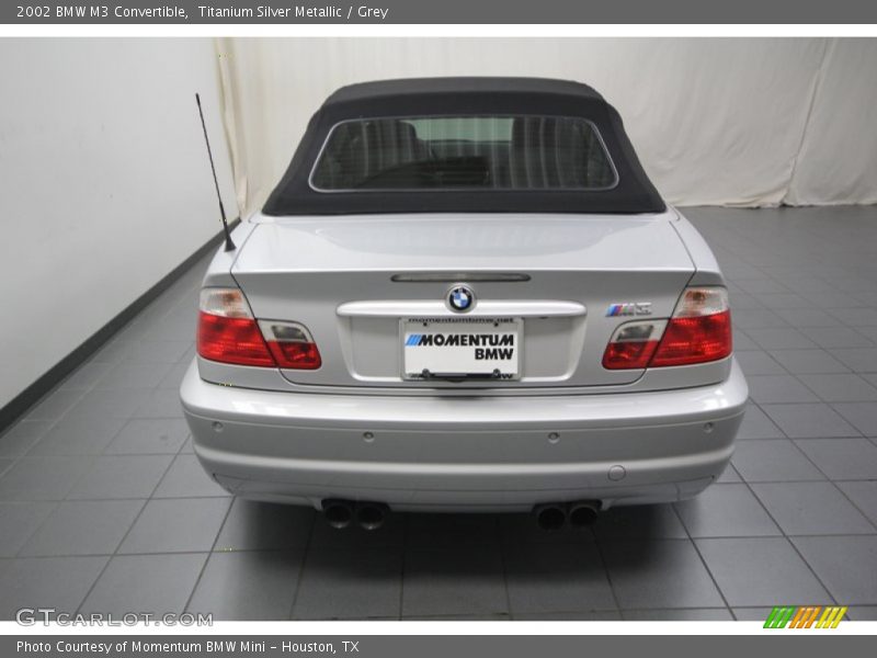 Titanium Silver Metallic / Grey 2002 BMW M3 Convertible