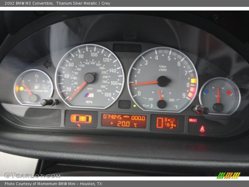  2002 M3 Convertible Convertible Gauges