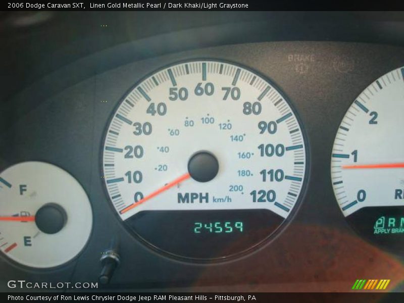 Linen Gold Metallic Pearl / Dark Khaki/Light Graystone 2006 Dodge Caravan SXT