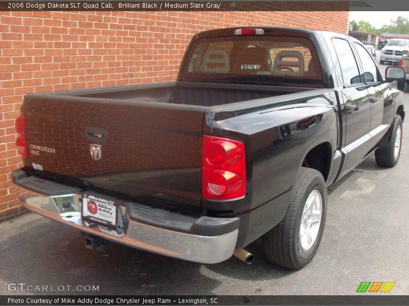 Brilliant Black / Medium Slate Gray 2006 Dodge Dakota SLT Quad Cab