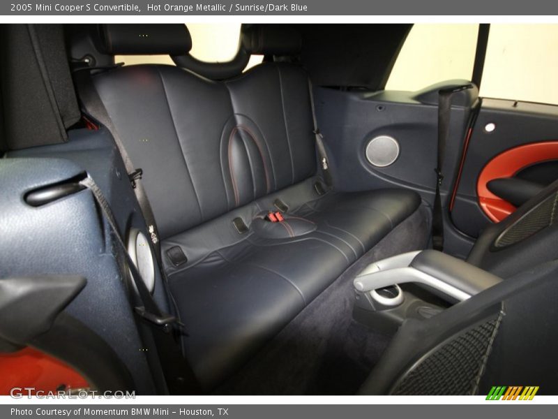 Hot Orange Metallic / Sunrise/Dark Blue 2005 Mini Cooper S Convertible