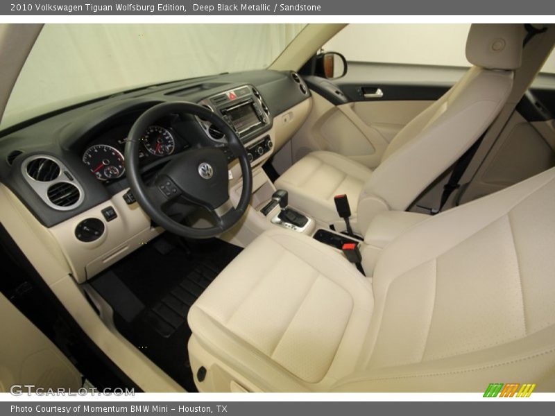Deep Black Metallic / Sandstone 2010 Volkswagen Tiguan Wolfsburg Edition