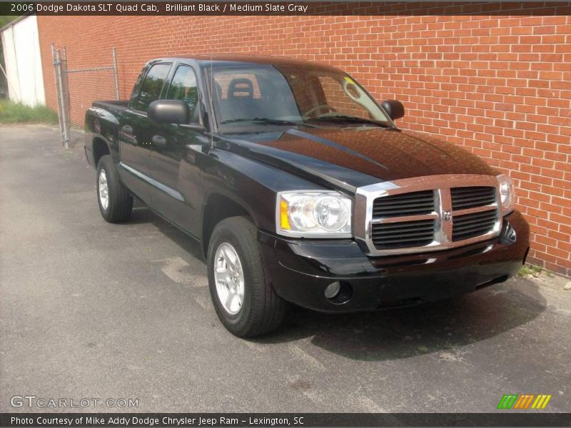 Brilliant Black / Medium Slate Gray 2006 Dodge Dakota SLT Quad Cab