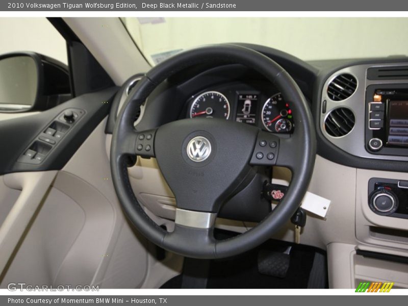Deep Black Metallic / Sandstone 2010 Volkswagen Tiguan Wolfsburg Edition