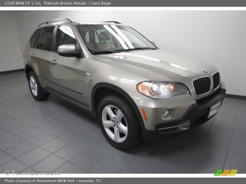 Platinum Bronze Metallic / Sand Beige 2008 BMW X5 3.0si
