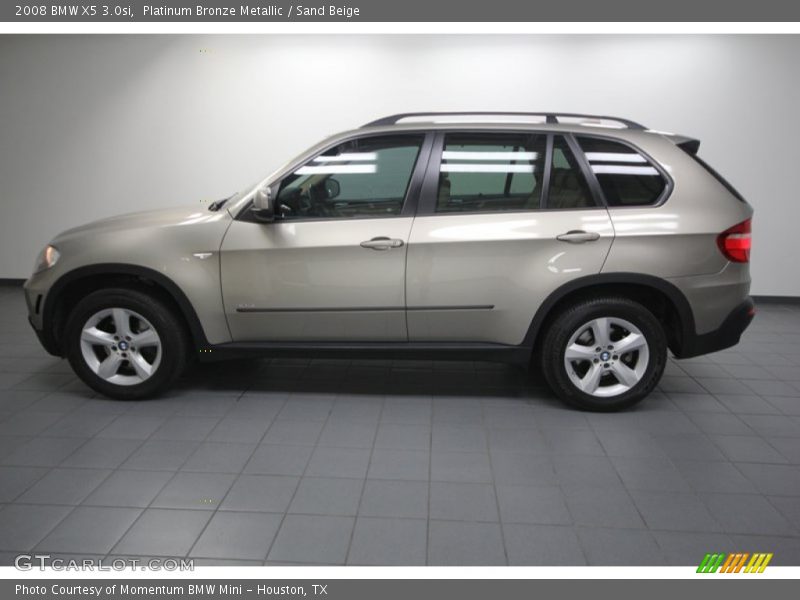 Platinum Bronze Metallic / Sand Beige 2008 BMW X5 3.0si