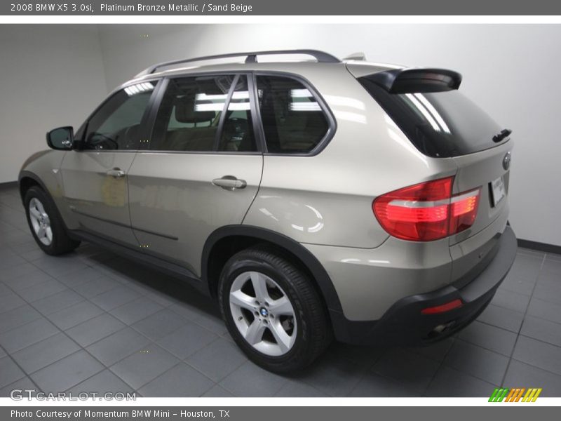 Platinum Bronze Metallic / Sand Beige 2008 BMW X5 3.0si