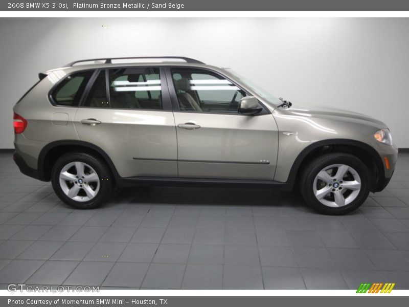 Platinum Bronze Metallic / Sand Beige 2008 BMW X5 3.0si